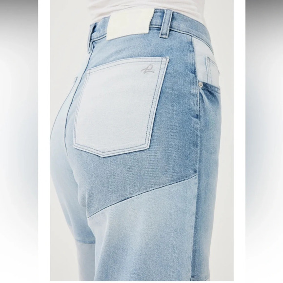 DL1961 KSENIA SCHNAIDER Zoie Wide Leg Patch Work Relax Vintage Size 28 - Picture 5 of 16